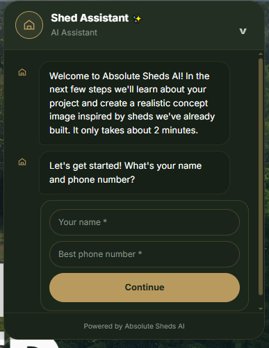 Absolute Shedschat assistente Shed Assistant